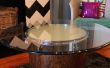 Brillantes reciclado tambor mesa