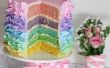 Pastel arco iris la colmena torta