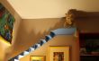 Curvado escaleras de gato para su sala de estar