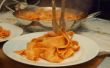 Salsa de pasta de tomate, mascarpone y chorizo