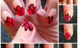 Tulipanes de uñas arte diseño