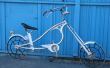 Bicicleta chopper hecha de encontrar materiales