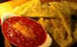Pan plano aperitivo w/asado tomates y queso de cabra (también conocido como sabroso aperitivo)