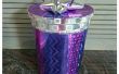 Púrpura conducto cinta presente envase en Honor del príncipe