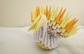 Papiroflexia modular | Mini cola de plumas pavo real | 139 Pieces