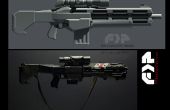 Rail Gun arma Prop fabricación - Nerf Mod