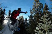 Freestyle con raquetas de nieve Boulder salto