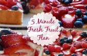 Flan de frutas de 5 minutos