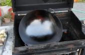 Evitar el olor y humo - un Wok en la barbacoa de la temporada