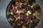 2 minutos Choco fruta mermelada pastel (sin horno)