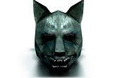 Máscara de papel de Lobo 3D DIY