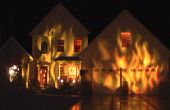 Incendio casa Halloween pantalla
