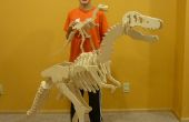 T-Rex dinosaurio rompecabezas con diferentes tamaños y posiciones