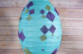 Pascua Kid arte: linterna de papel del huevo de Pascua
