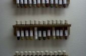 Estante de especia de tubo de ensayo etiquetado boticario