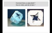 Un cubo lleno de estrellas (origami modular)