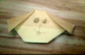 Cara de perro de origami