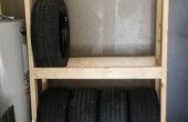 DIY presupuesto estante del neumático (o estantes) de su garaje
