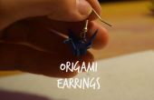 DIY Origami Grúa pendientes