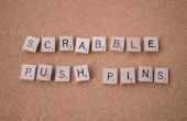Pasadores de empuje del Scrabble