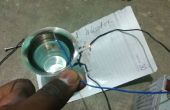 Circuito del indicador de nivel de agua de papel con transistor de papel