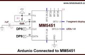 Arduino con controlador de pantalla LED MM5451