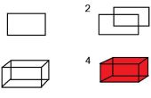 Cómo hacer un cubo 3d cloured en pintura de microsoft o en papel