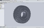 Un neumático en SolidWorks del modelo CAD