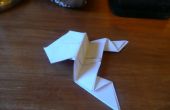 Salto de las ranas de origami