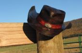 Sombrero de vaquero de cuero hechos a mano