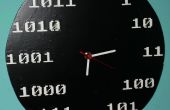 Reloj binario analógico