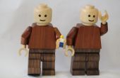 Hombres gigantes de Lego madera