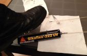 ¿Quieres hacer tus zapatos / moto botas impermeable otra vez? Usar Sikaflex 222 UV. 