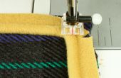 Como hacer cable de tela cubierto Welt de una vieja chaqueta de lana