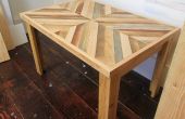 Mesa de centro DIY estilo rústico con madera recuperada