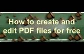 Cómo crear y editar archivos PDF gratis