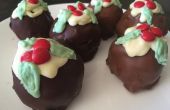 Pastel de chocolate 'Christmas Pudding' bolas