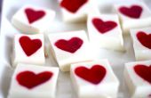 Día de San Valentín corazones de gelatina