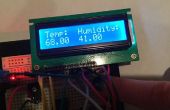 Portátil Arduino Uno temperatura y Sensor de humedad con pantalla LCD