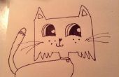 Cómo dibujar un gato de dibujos animados lindo