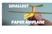 Cómo hacer el avión de papel más pequeño del mundo! 