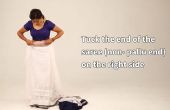 Cómo ponerse un sari con pliegues perfecta delgadas en 2 minutos para ver delgado y alto - Sari de India estilo drapeado