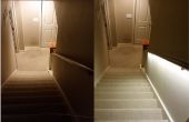 Solución de iluminación de escalera con tiras de LED