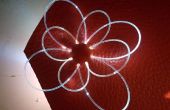 Hacer una flor de fibra óptica