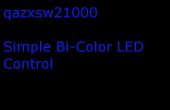 Control sencillo de LED bicolor