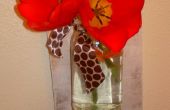 Florero con tulipanes de flotante