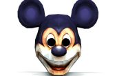 DIY 3D máscara de papel de Mickey Mouse
