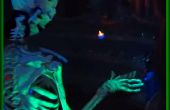 Organist de esqueleto animado Halloween Prop