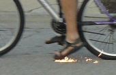 Técnica de disparo de chispa la bicicleta