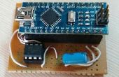 Arduino Nano como programador Attiny 85 y 5 LED POV